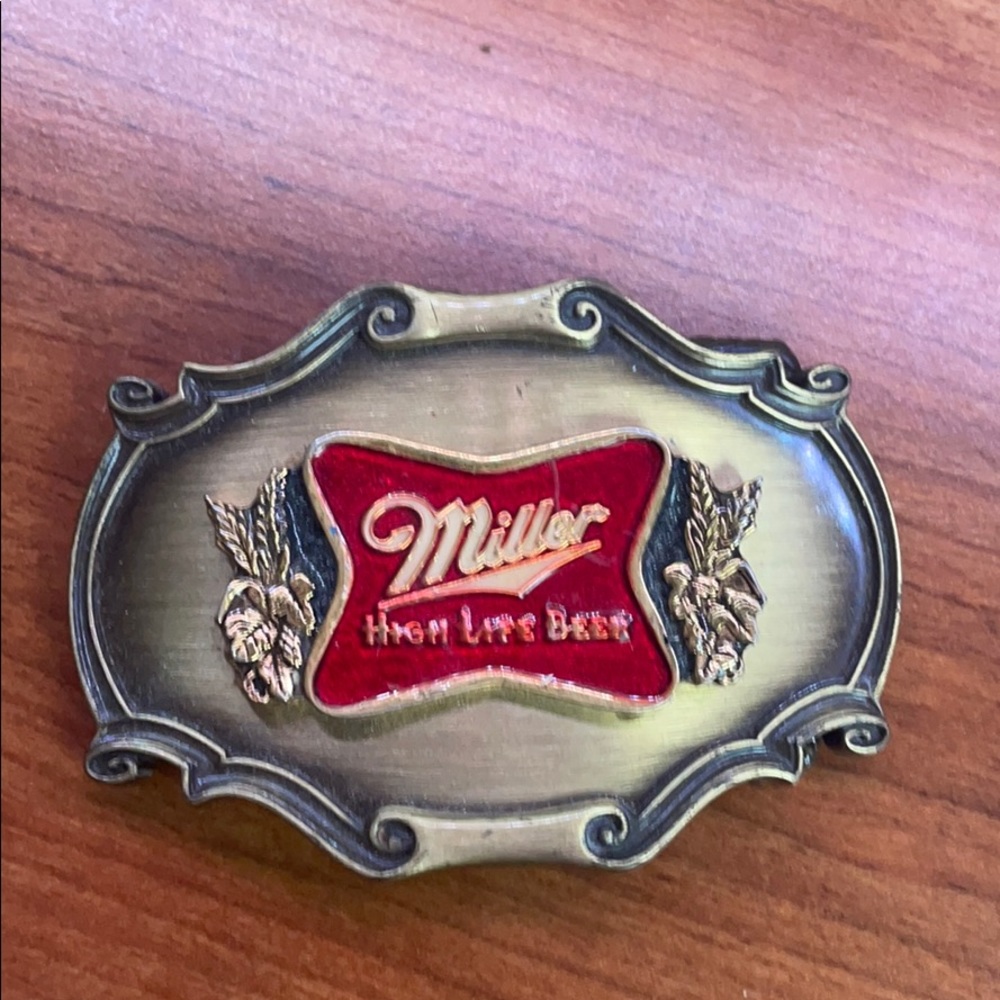 NWOT VINTAGE Miller High Life Belt Buckle
